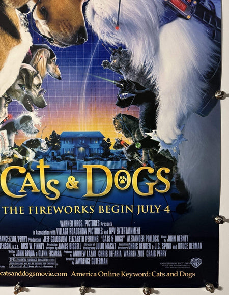Cats & Dogs - Original Movie Poster - 2001 - Rolled DS
