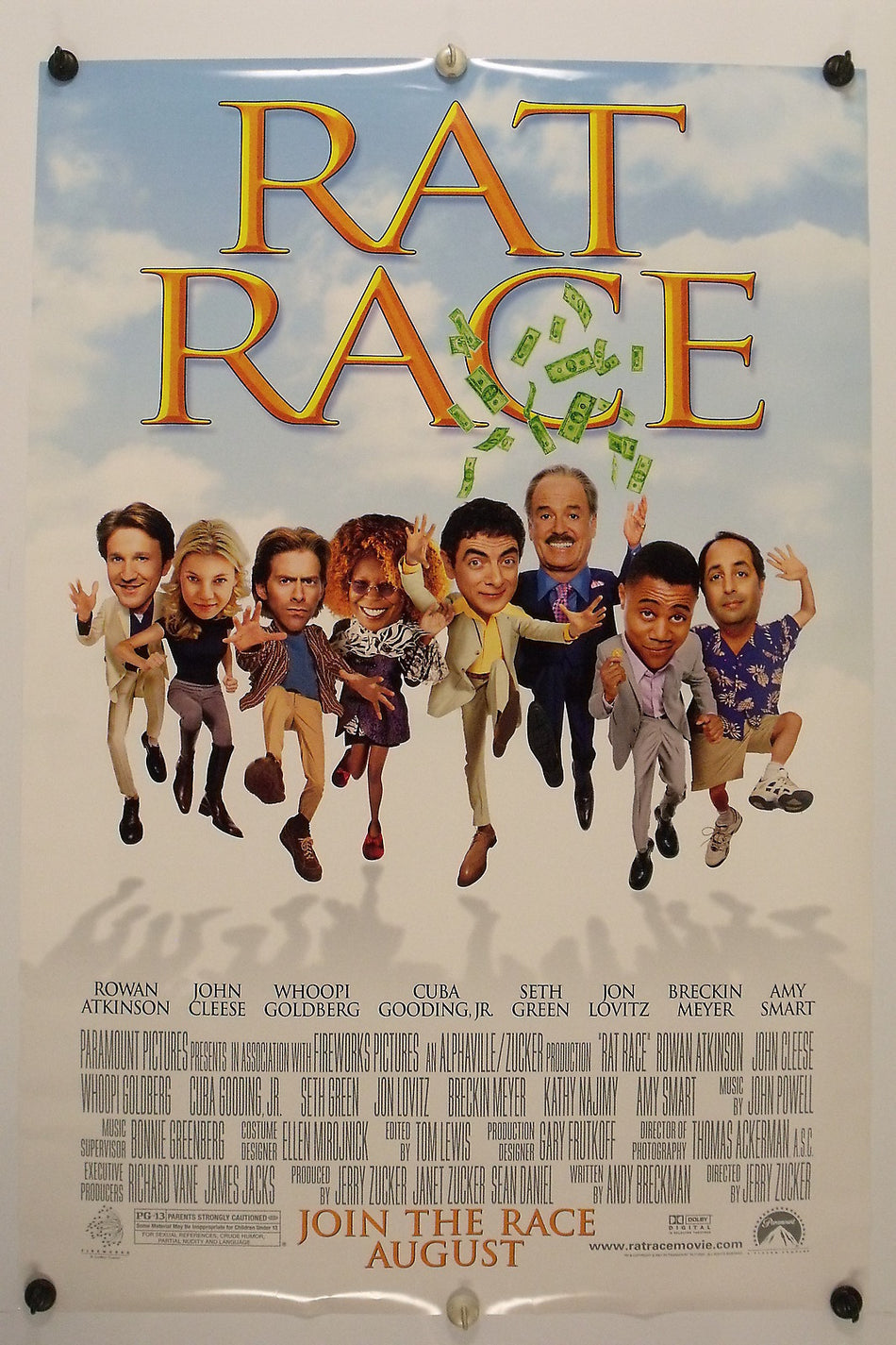 RAT RACE 2001 Original Movie Poster 27x40 DS Rolled Advance Breckin Meyer - Joe's Geek VLT
