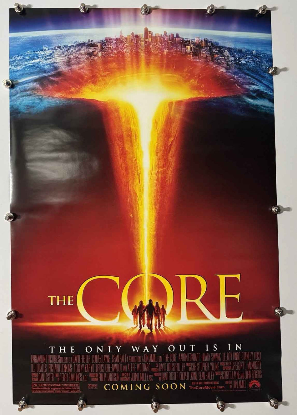 THE CORE 2003 Original Movie Poster 27x40 DS Rolled Aaron Eckhart Style A - Joe's Geek VLT
