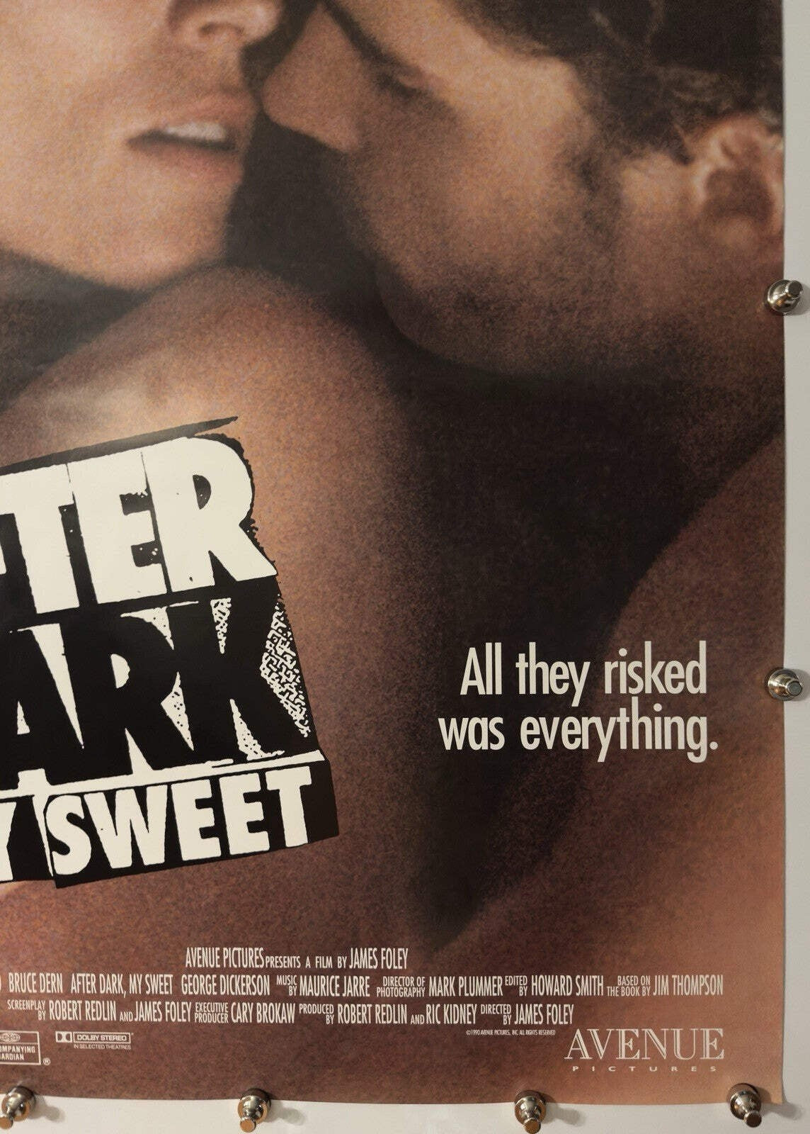 After Dark, My Sweet - Original Movie Poster - 1990 - Rolled SS