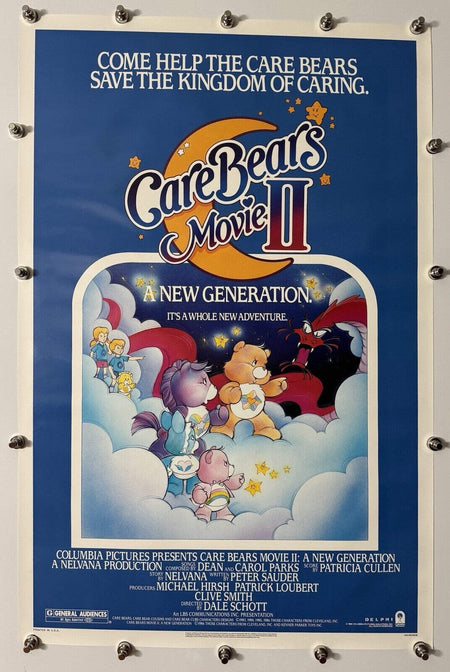 Care Bears Movie II - Original Movie Poster - 1986 - Rolled SS