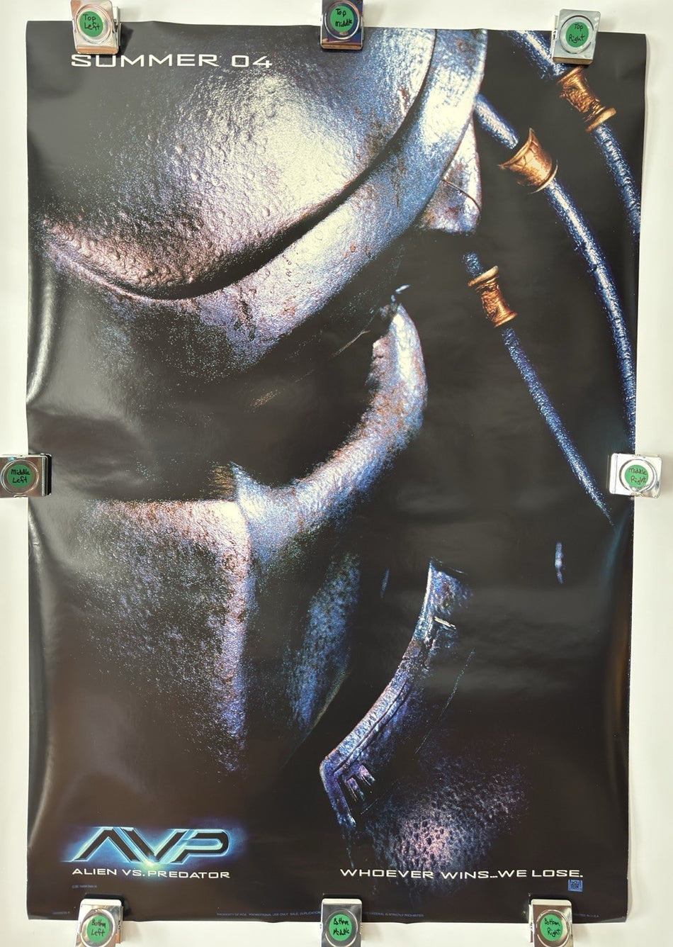 ALIEN VS. PREDATOR 2004 Original Movie Poster 27x40 DS Rolled Sanaa Lathan