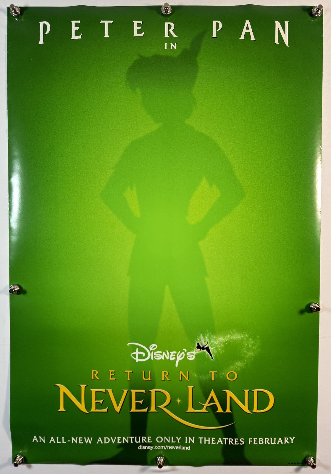 Return to Neverland (2002) - Original Movie Poster - 27 x 40 - Rolled DS