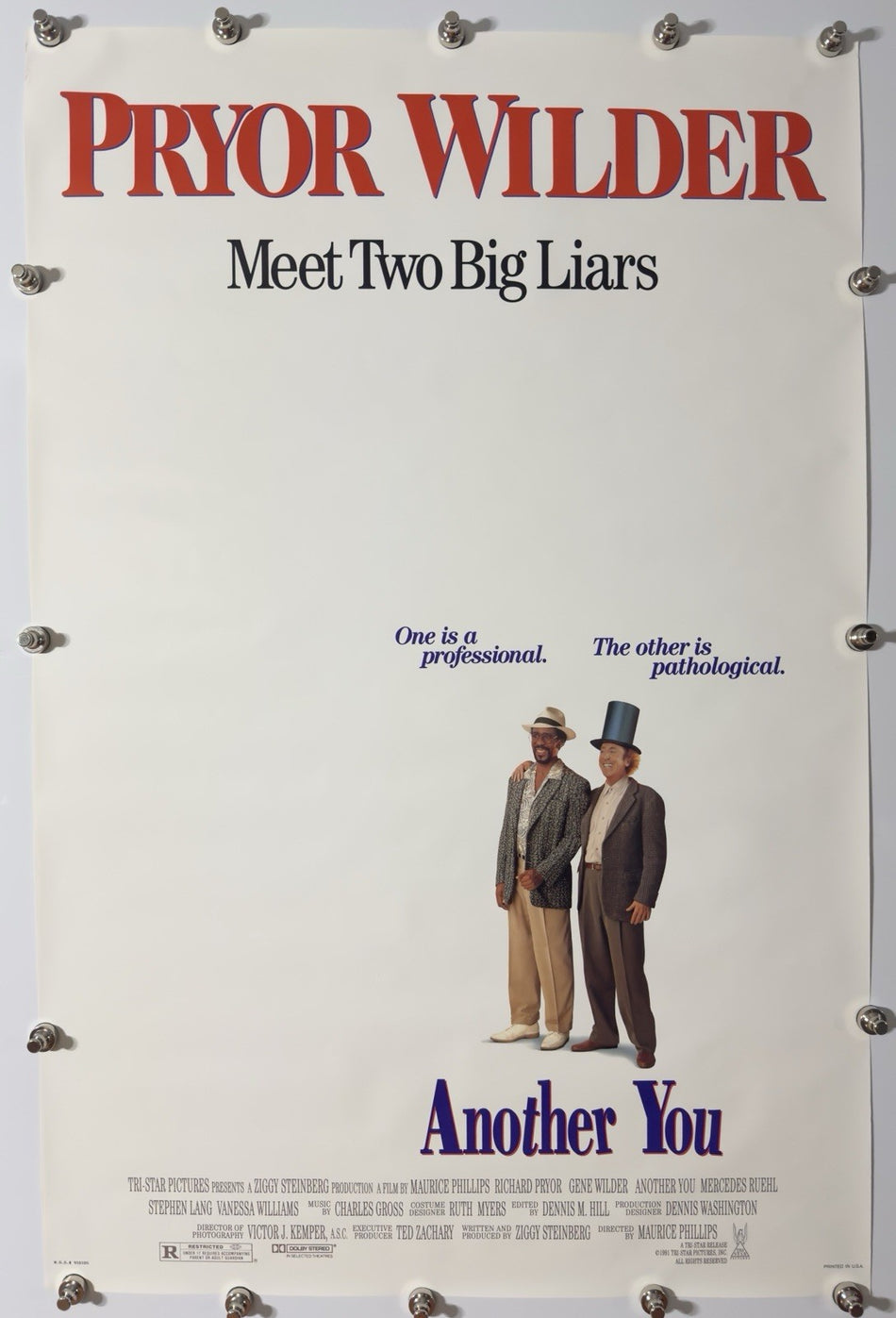 ANOTHER YOU 1991 Original Movie Poster 27x40 DS Rolled Richard Pryor