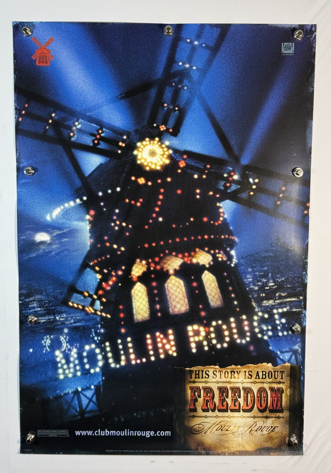 Moulin Rouge! (2001) - (C) - Original Movie Poster - 27 x 40 - Rolled DS