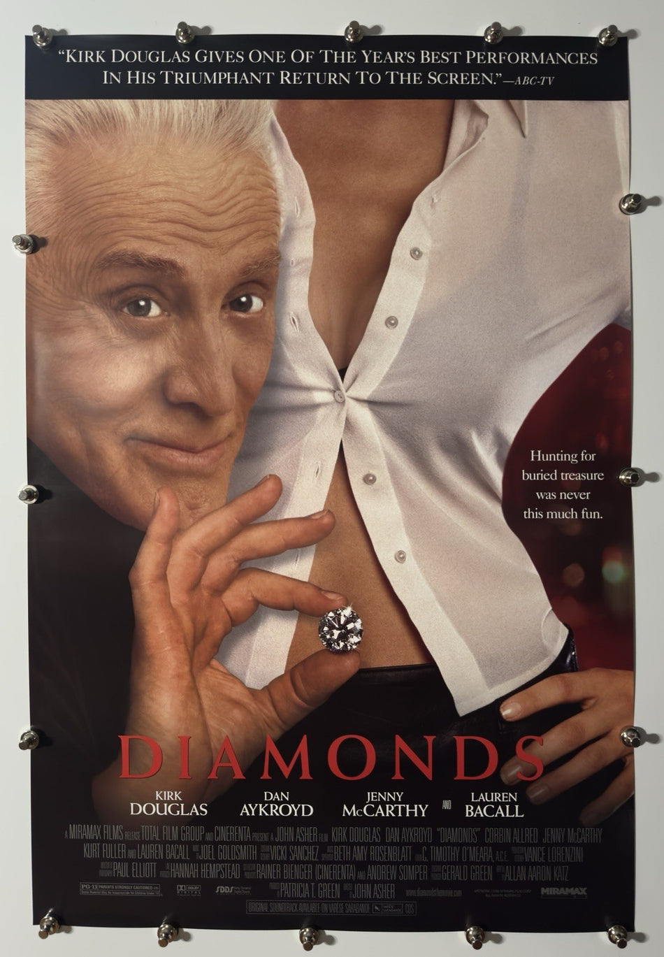 DIAMONDS 1999 Original Movie Poster 27x40 SS Rolled Kirk Douglas - Joe's Geek VLT