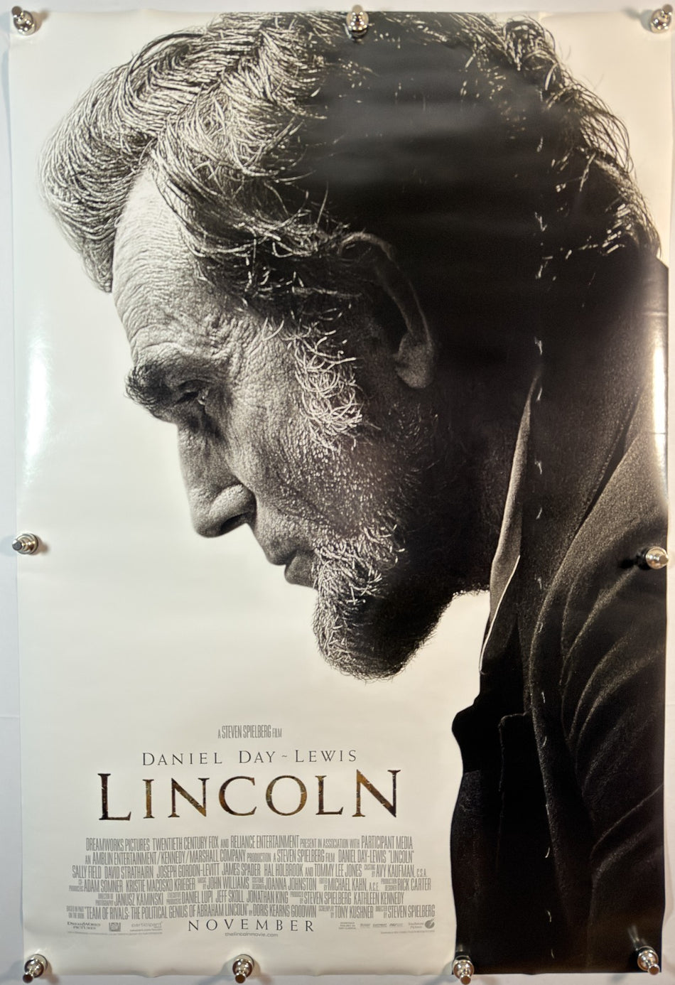 Lincoln 2012 Original Movie Poster 27x40 DS Rolled Daniel Day-Lewis Steven Spielberg - Joe's Geek VLT