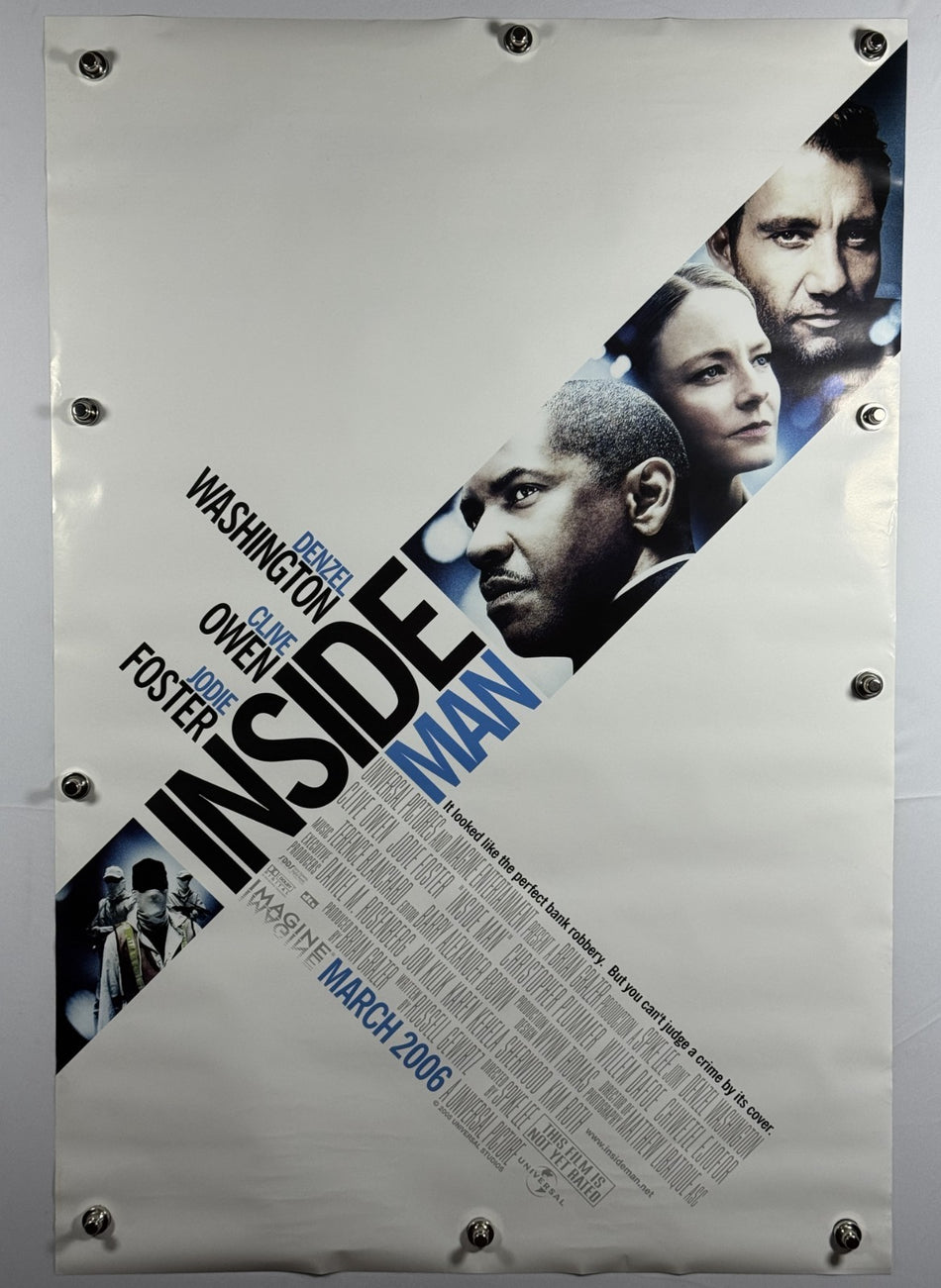 Inside Man 2006 Original Movie Poster 27x40 DS Rolled Denzel Washington Clive Owen - Joe's Geek VLT