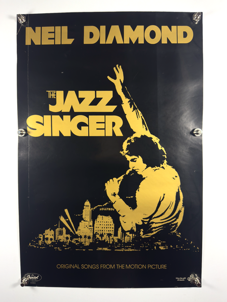 THE JAZZ SINGER 1980 Original Music Promo Poster 27x40 SS Rolled Neil Diamond - Joe's Geek VLT