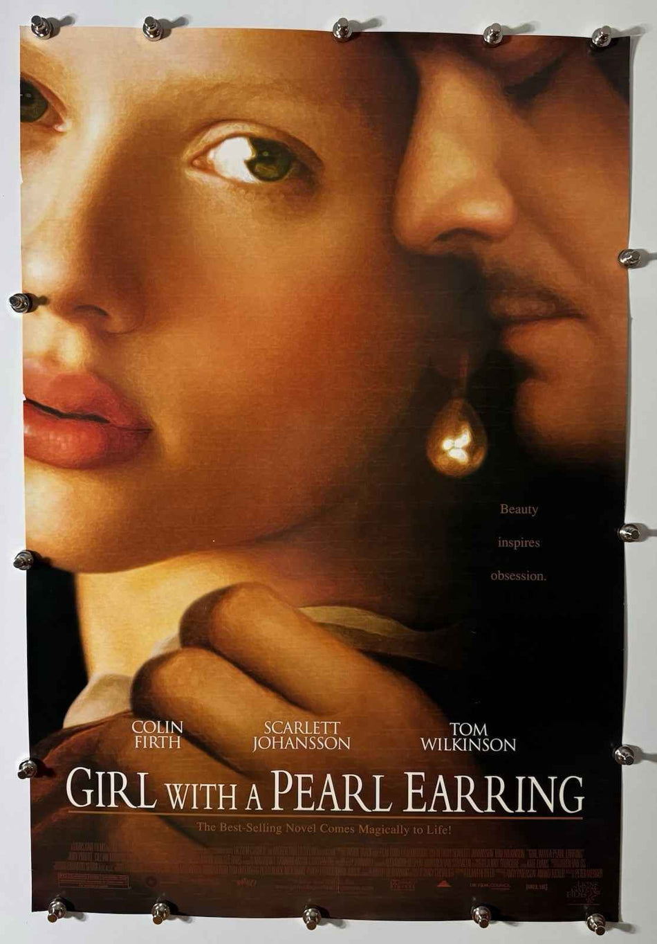 GIRL WITH A PEARL EARRING 2003 Original Movie Poster 27x40 DS Rolled Scarlett Johansson - Joe's Geek VLT