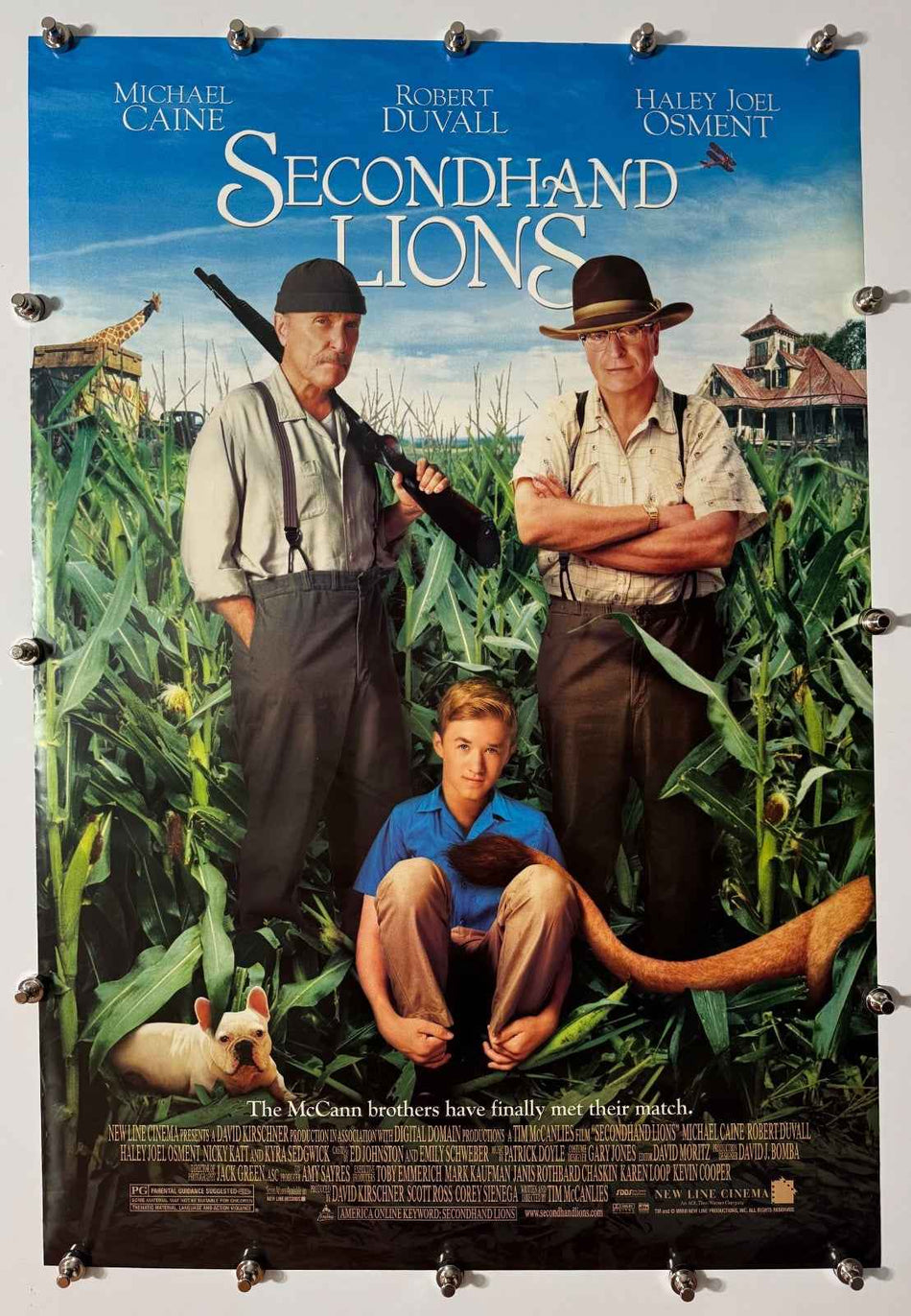 SECONDHAND LIONS 2003 Original Movie Poster 27x40 SS Rolled Michael Caine - Joe's Geek VLT