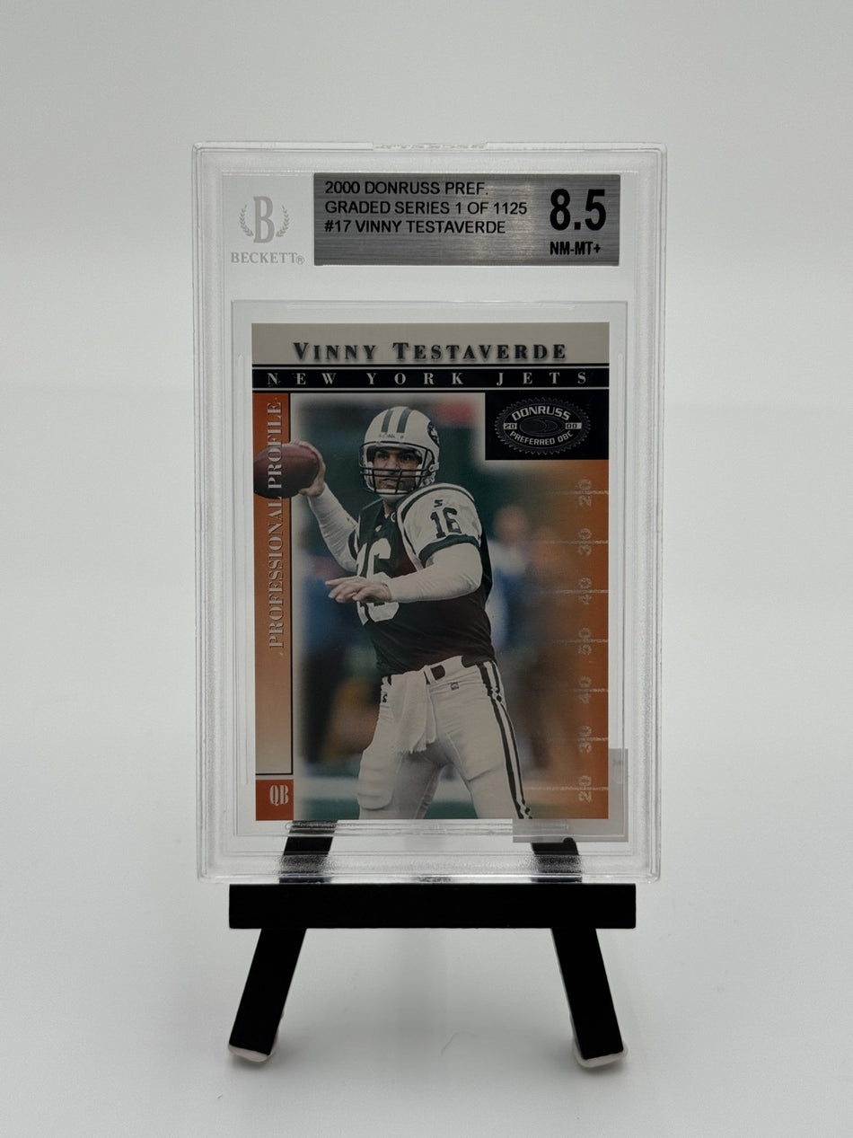 2000 Donruss Preferred QBC - Vinny Testaverde #17 Graded Series /1125 Trading Card