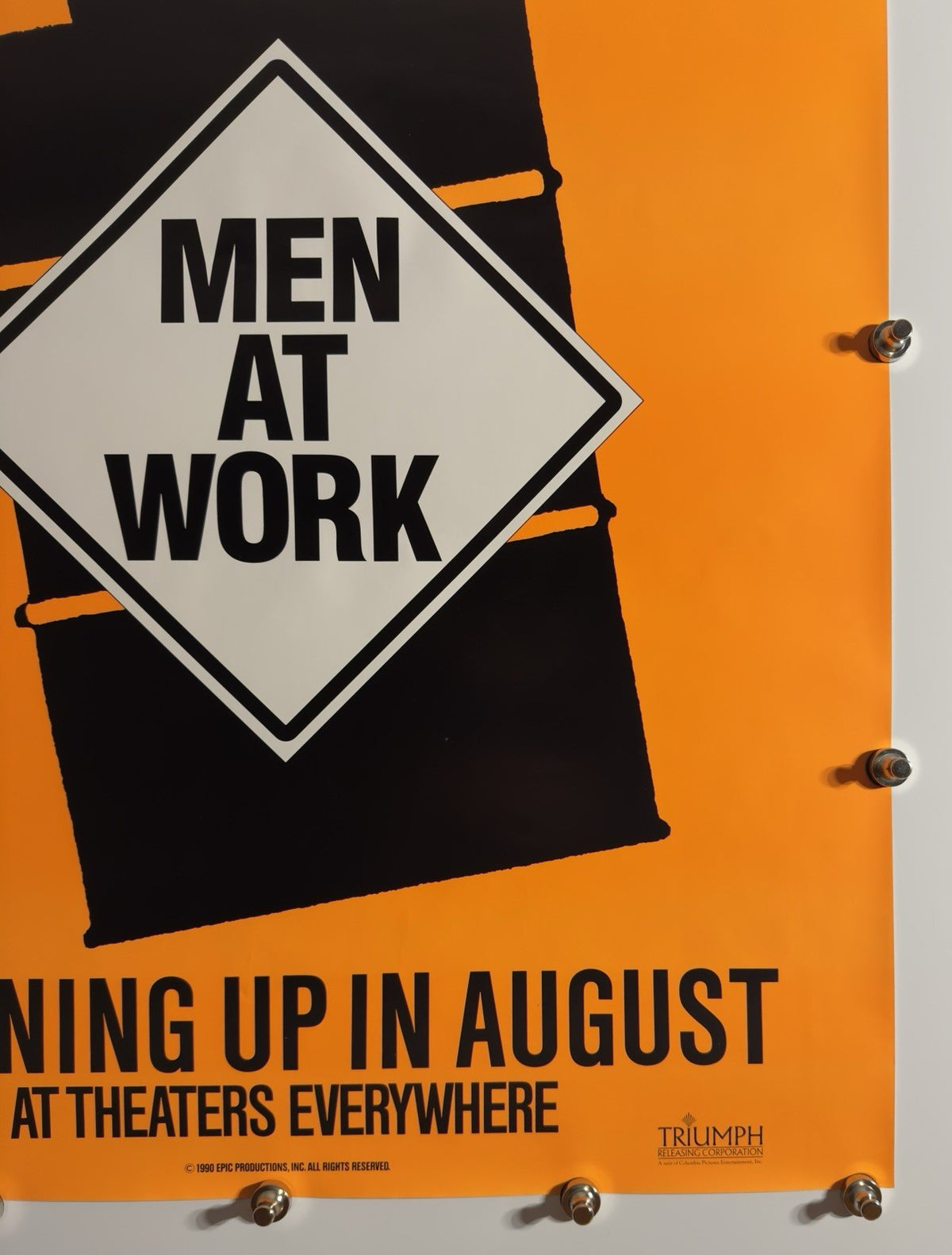 Men at Work -  Original Movie Poster - 1990 - Rolled SS