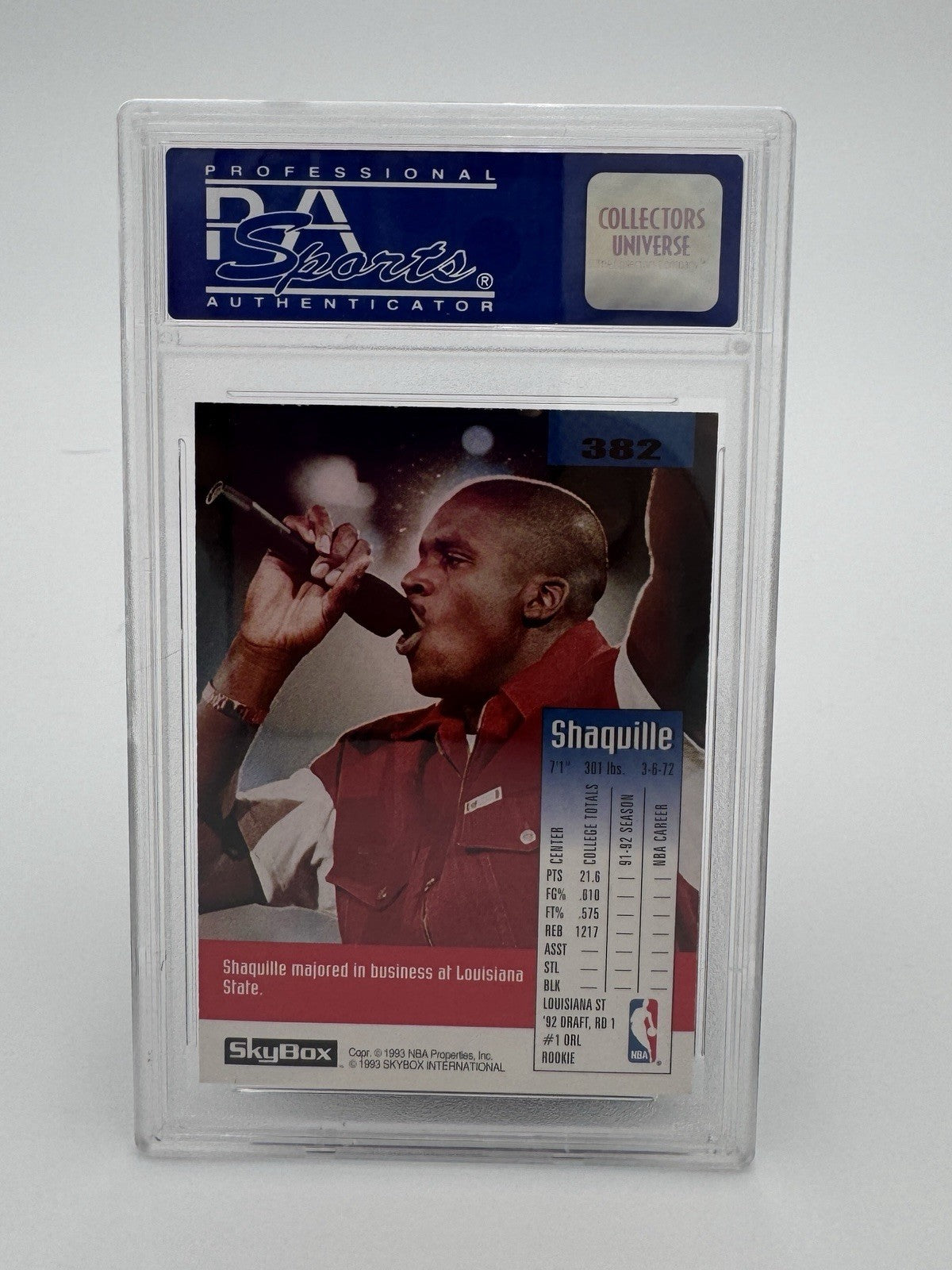 1992-93 Skybox - Shaquille O'Neal #382 (RC)