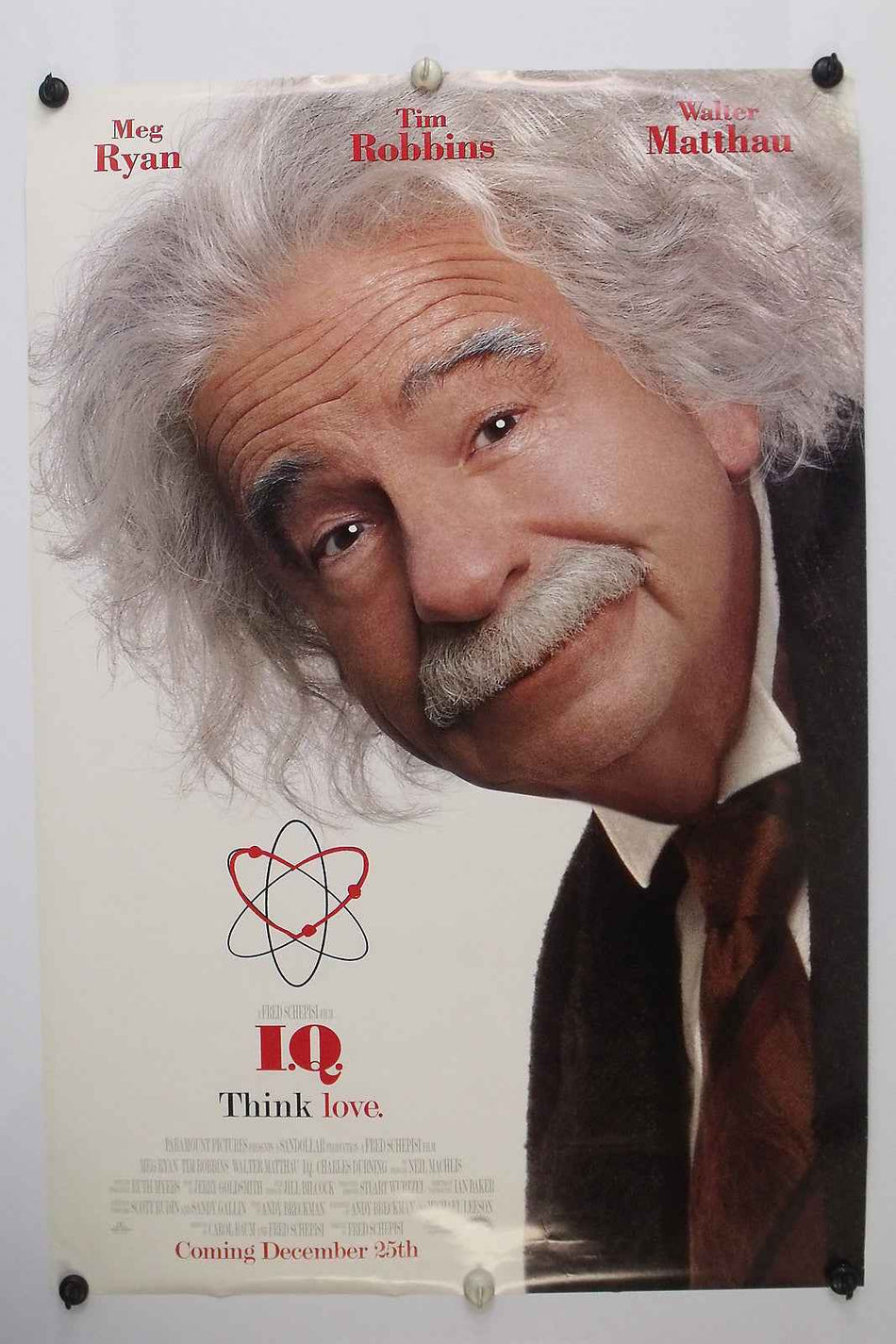 I.Q. 1994 Original Movie Poster 27x40 DS Rolled Meg Ryan Style A - Joe's Geek VLT