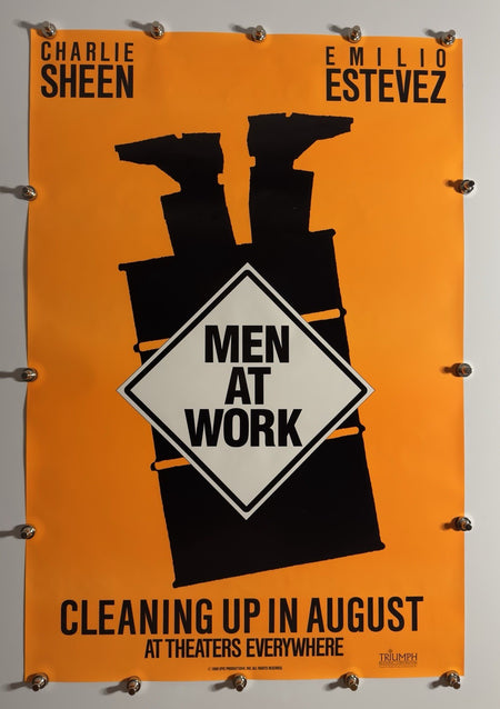Men at Work -  Original Movie Poster - 1990 - Rolled SS