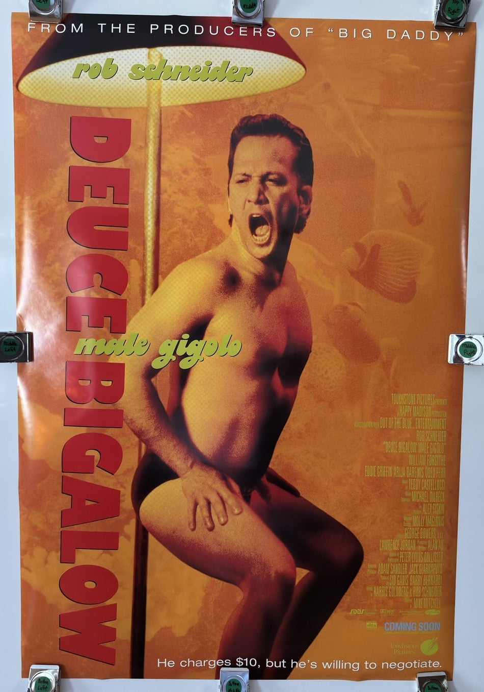 DEUCE BIGALOW: MALE GIGOLO 1999 Original Movie Poster 27x40 DS Rolled Rob Schneider - Joe's Geek VLT