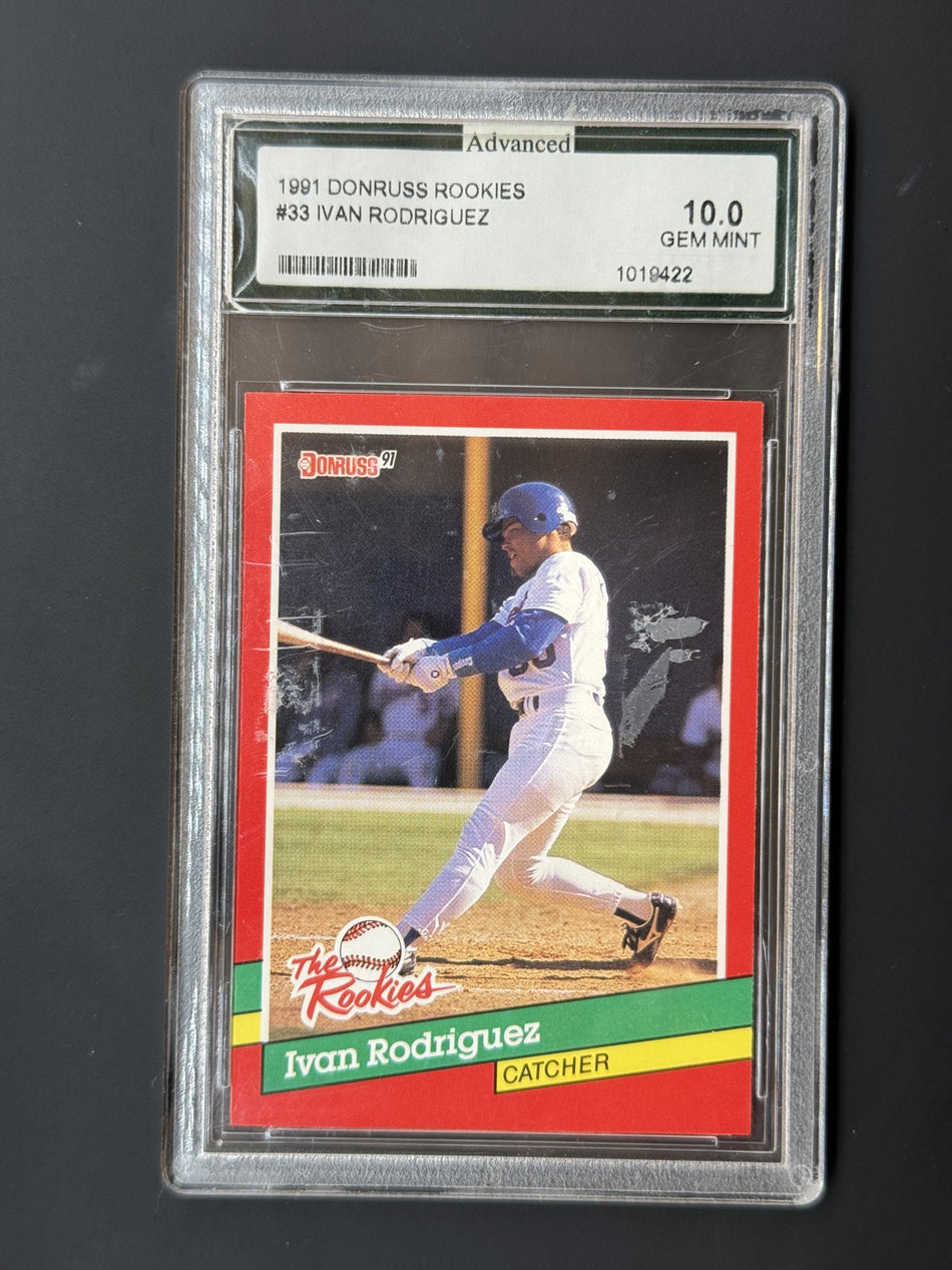 1991 Donruss The Rookies - Ivan Rodriguez #33 (RC) Trading Card