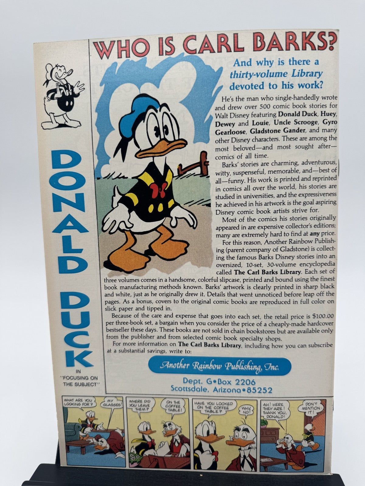 Walt Disney’s Uncle Scrooge #218 — Gladstone — June 1987