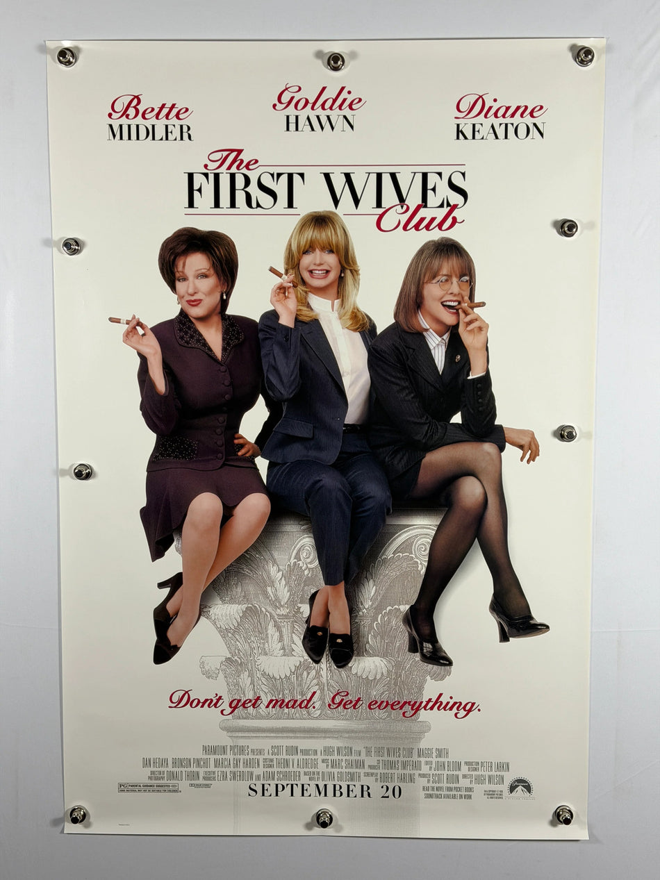 THE FIRST WIVES CLUB 1996 Original Movie Poster 27x40 DS Rolled Bette Midler Goldie Hawn Diane Keaton - Joe's Geek VLT