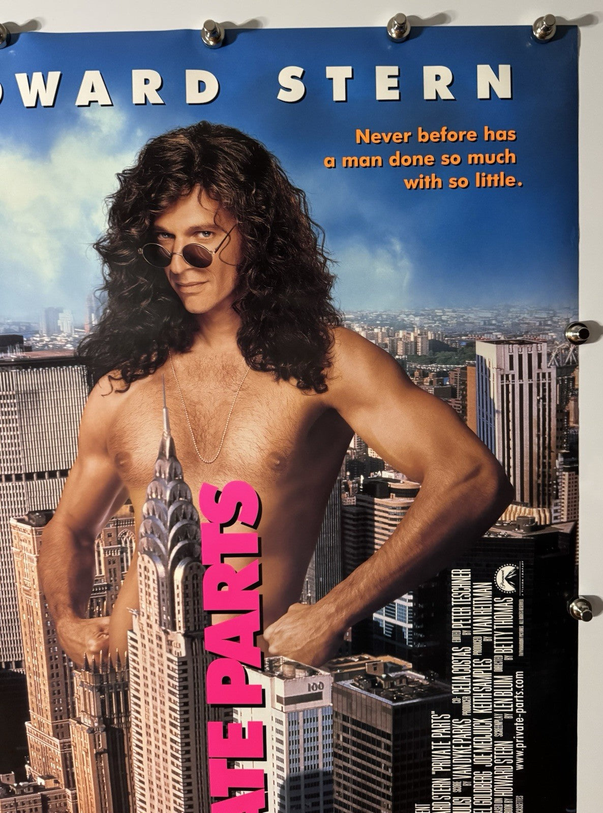 PRIVATE PARTS 1997 Original Movie Poster 27x40 DS Rolled Howard Stern - Joe's Geek VLT