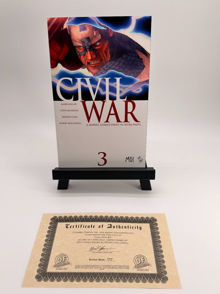 Civil War #3 (Marvel Comics Sep. 2006) Signed by Morry Hollowell w/COA