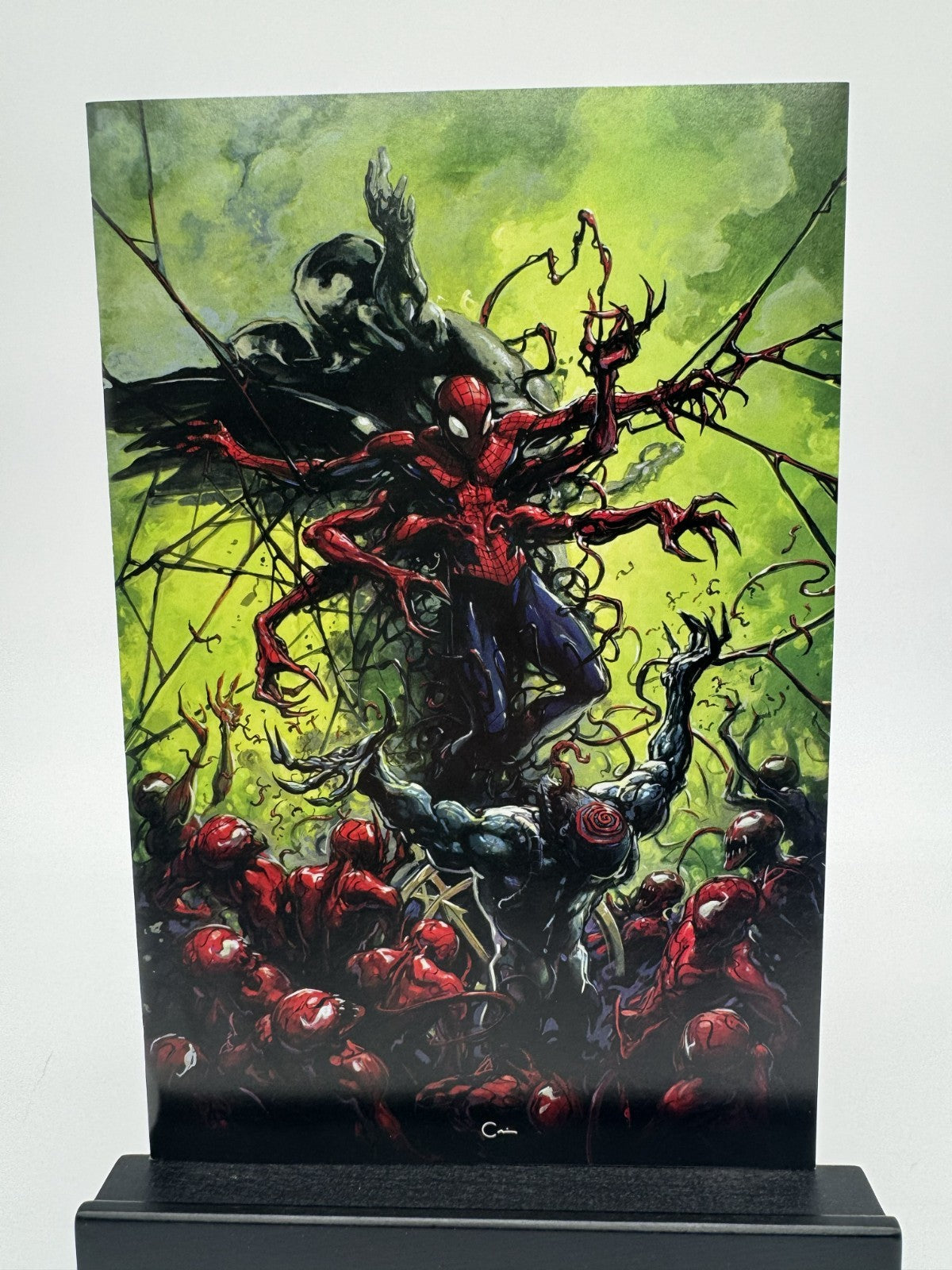 WEB OF VENOM CULT OF CARNAGE #1 CLAYTON /666 CRAIN VIRGIN VARIANT MARVEL COA LTD