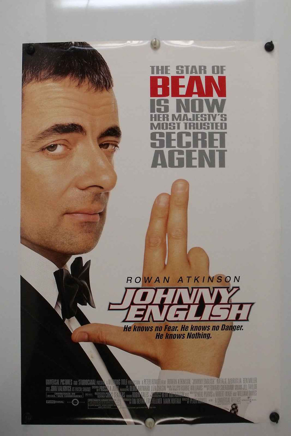 JOHNNY ENGLISH 2003 Original Movie Poster 27x40 DS Rolled Rowan Atkinson