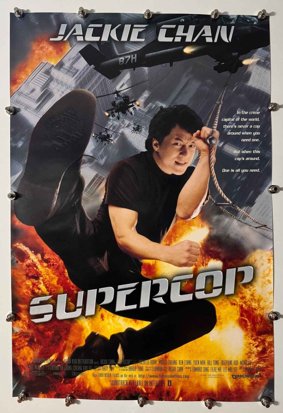 SUPER COP 1992 Original Movie Poster 27x40 SS Rolled Jackie Chan - Joe's Geek VLT