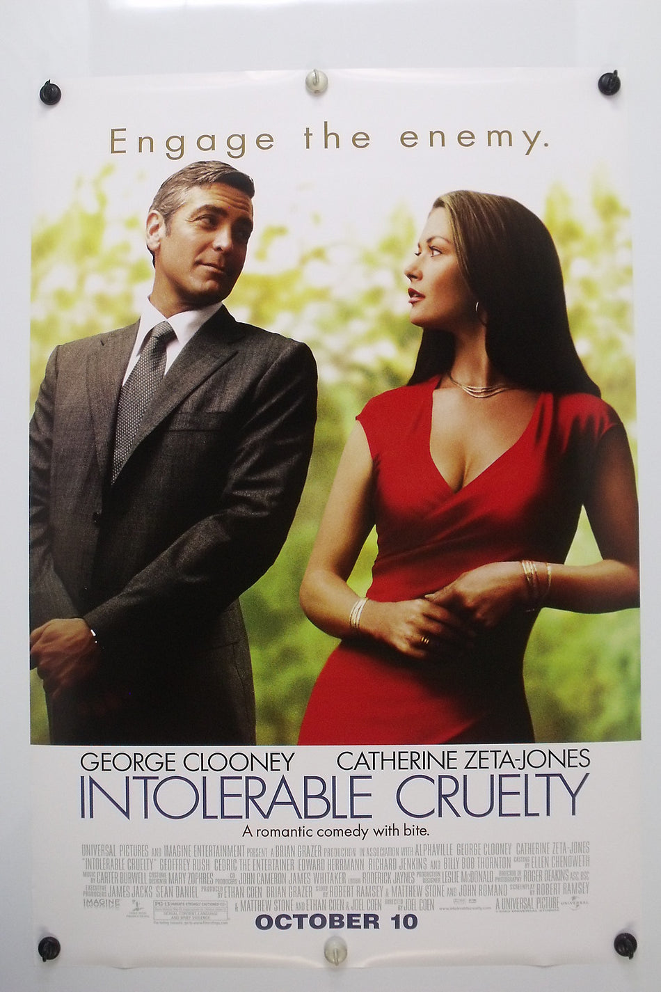 INTOLERABLE CRUELTY 2002 Original Movie Poster 27x40 DS Rolled George Clooney - Joe's Geek VLT