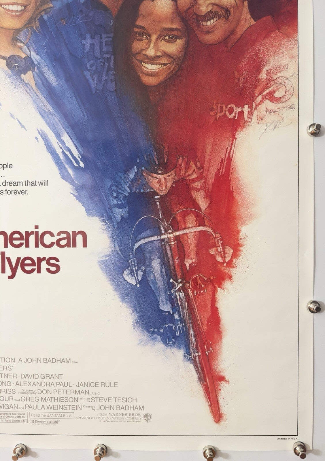 American Flyers - Original Movie Poster - 1985 - Rolled SS