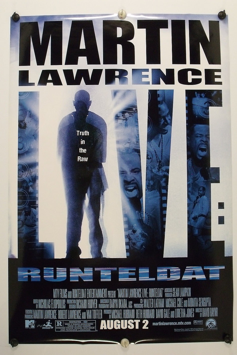 MARTIN LAWRENCE LIVE: RUNTELDAT 2002 Original Movie Poster 27x40 DS Rolled - Joe's Geek VLT