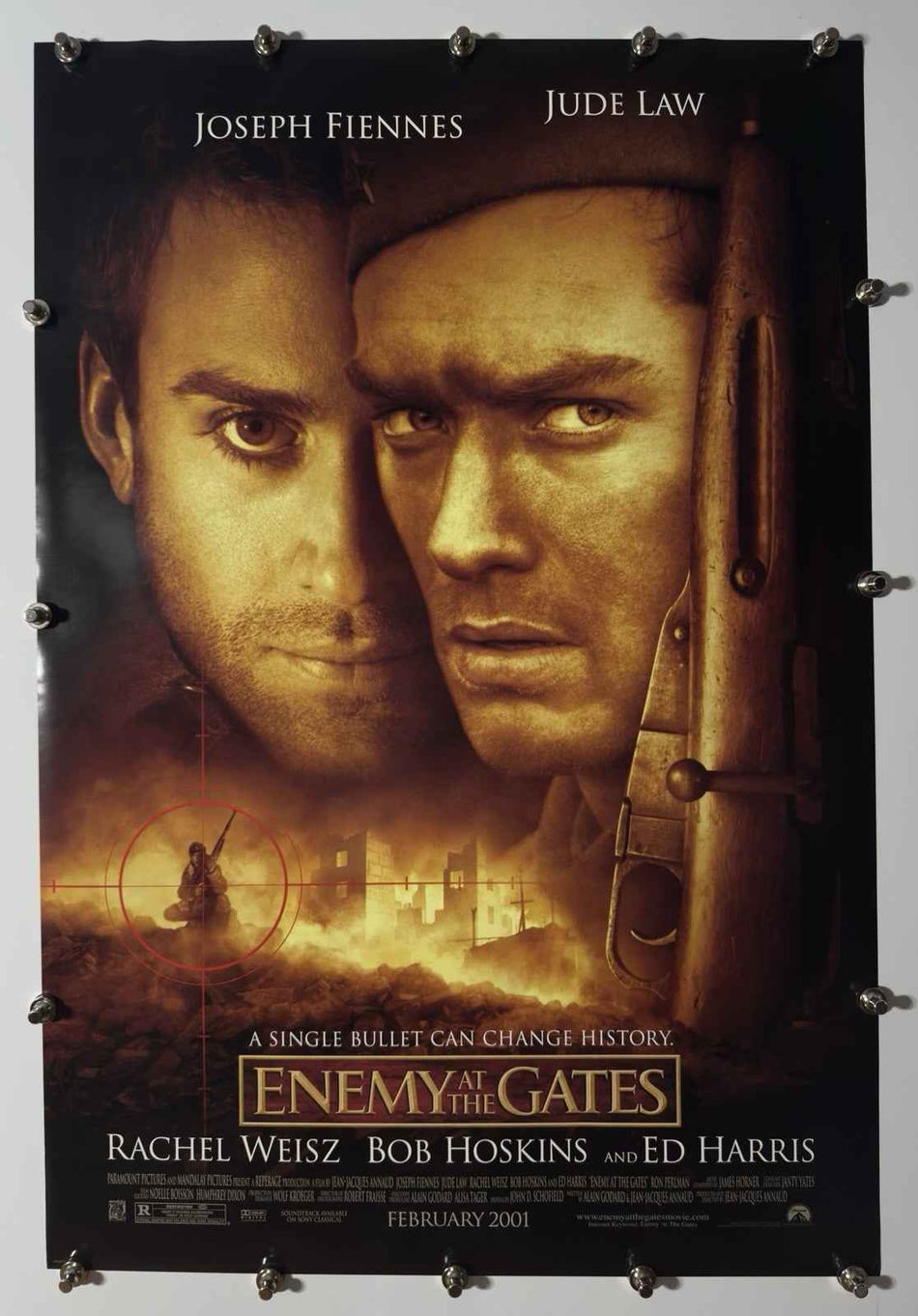 ENEMY AT THE GATES 2001 Original Movie Poster 27x40 DS Rolled Jude Law - Joe's Geek VLT