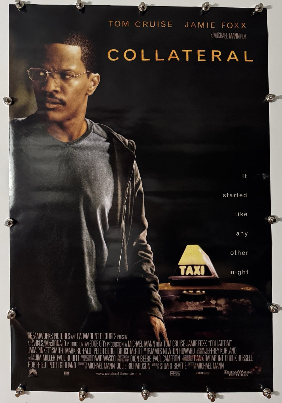 COLLATERAL 2004 Original Movie Poster 27x40 DS Rolled Tom Cruise - Joe's Geek VLT