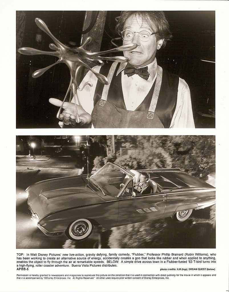 DISNEY'S FLUBBER 1997 Original Press Photo 8x10 F-5 Robin Williams