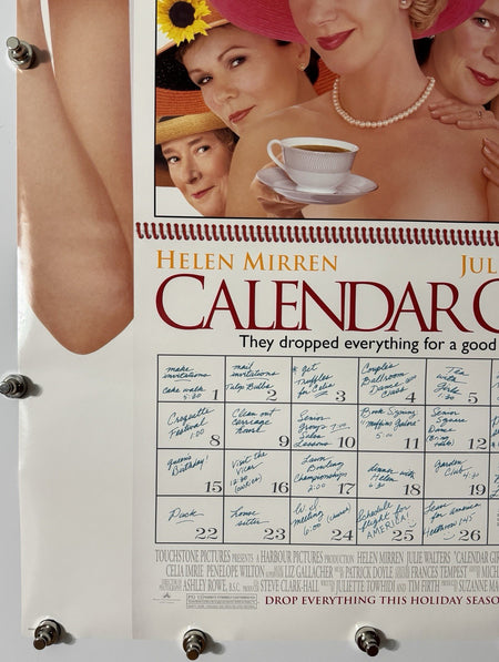 CALENDAR GIRLS 2003 Original Movie Poster 27x40 DS Rolled Helen Mirren - Joe's Geek VLT
