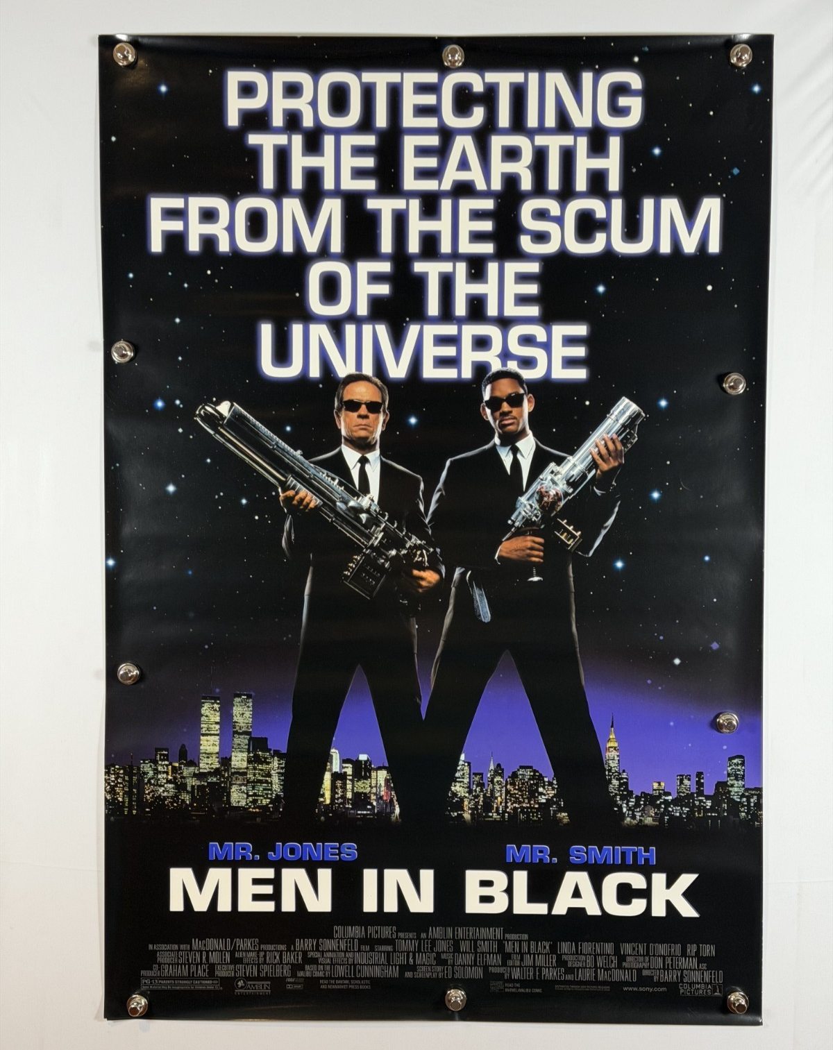 Men In Black (1997) - Original Movie Poster - 27 x 40 - Rolled SS