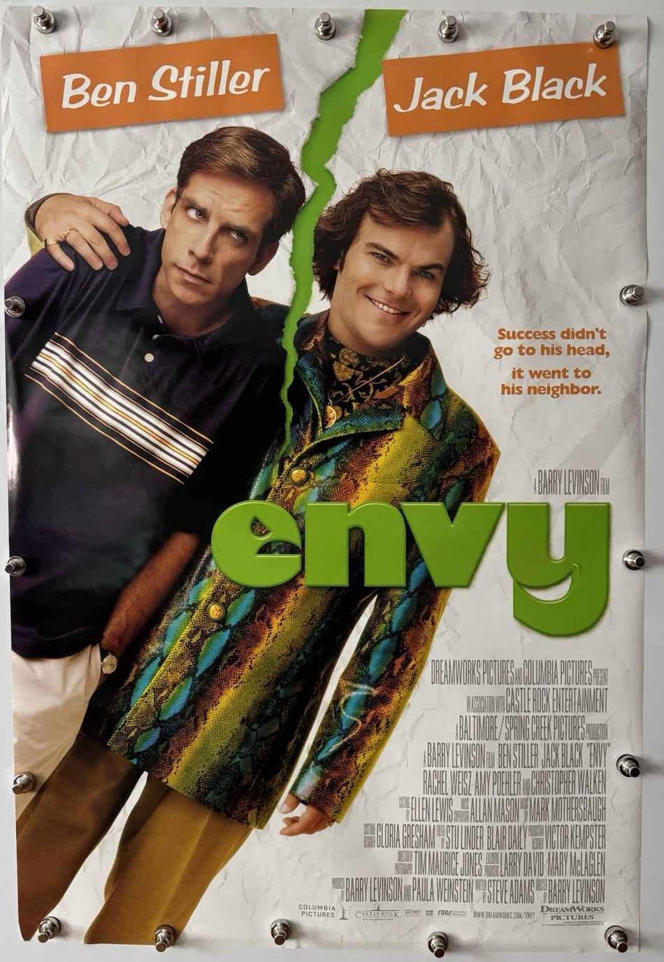 ENVY 2004 Original Movie Poster 27x40 DS Rolled Ben Stiller - Joe's Geek VLT