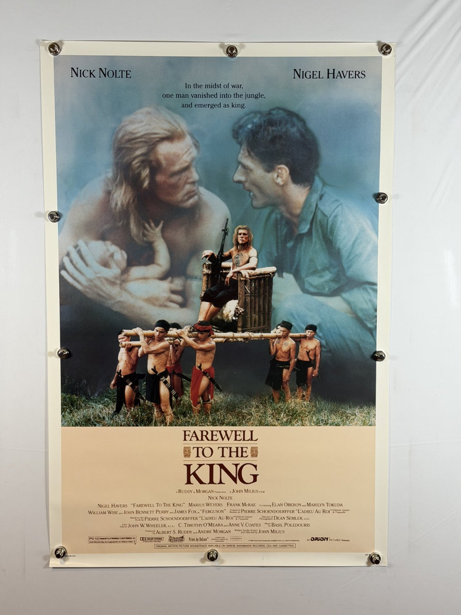 FAREWELL TO THE KING 1989 Original Movie Poster 27x40 SS Rolled (A) Nick Nolte - Joe's Geek VLT