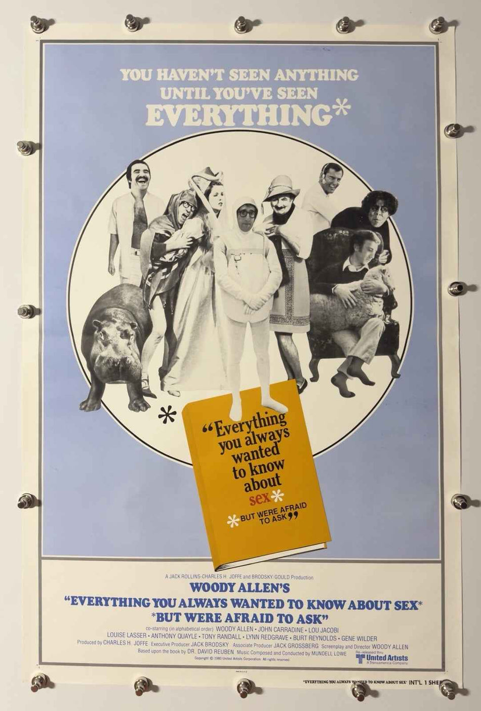 EVERYTHING YOU ALWAYS WANTED TO KNOW ABOUT SEX 1972 Original Movie Poster 27x40 SS Rolled Woody Allen - Joe's Geek VLT