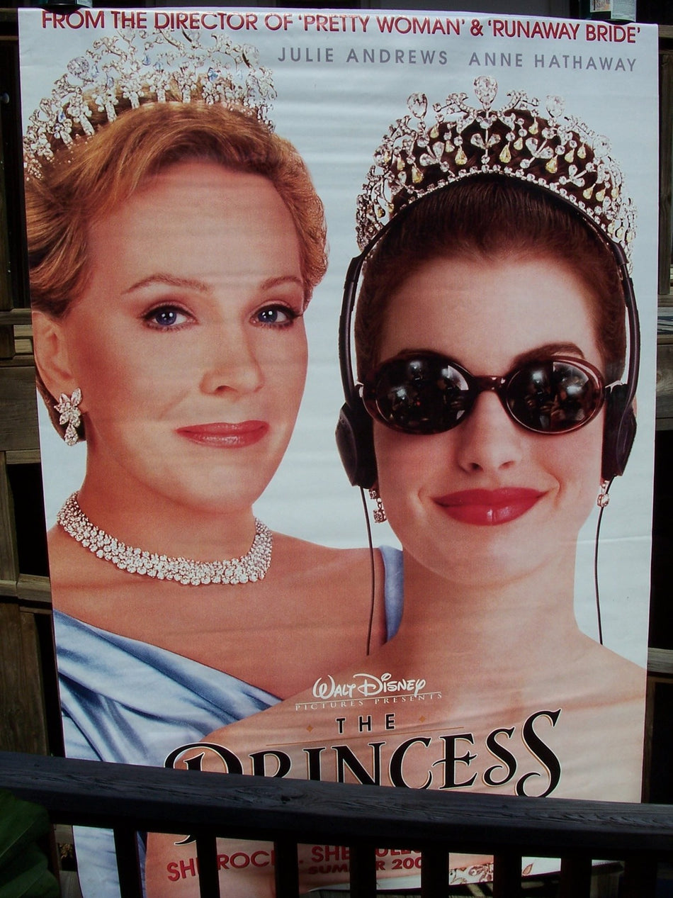 THE PRINCESS DIARIES 2001 Original Movie Banner 6x9 DS Rolled Anne Hathaway