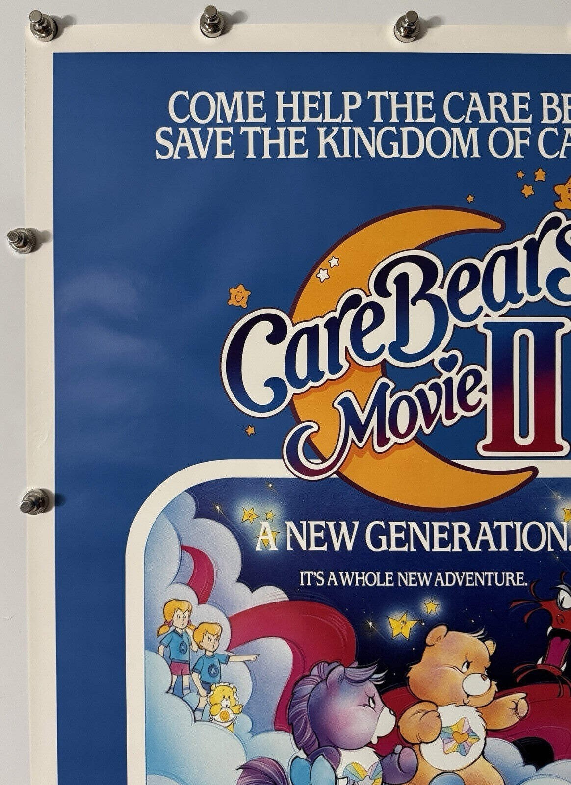 Care Bears Movie II - Original Movie Poster - 1986 - Rolled SS