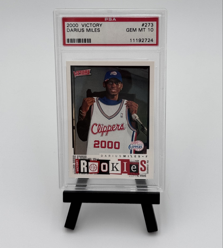 2000-01 Upper Deck Victory - Victory Rookies Darius Miles #273 (RC) PSA 10