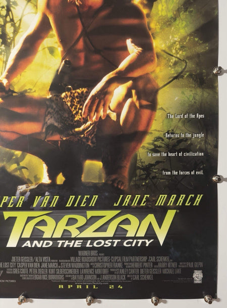 Tarzan and the Lost City - Original Movie Poster - 1998 - Rolled DS