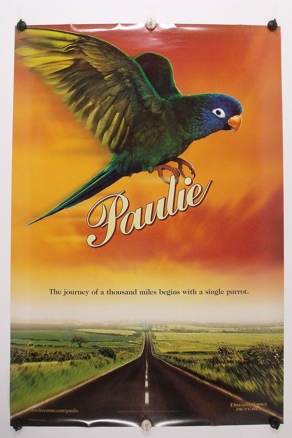 PAULIE 1998 Original Movie Poster 27x40 DS Rolled Tony Shalhoub - Joe's Geek VLT