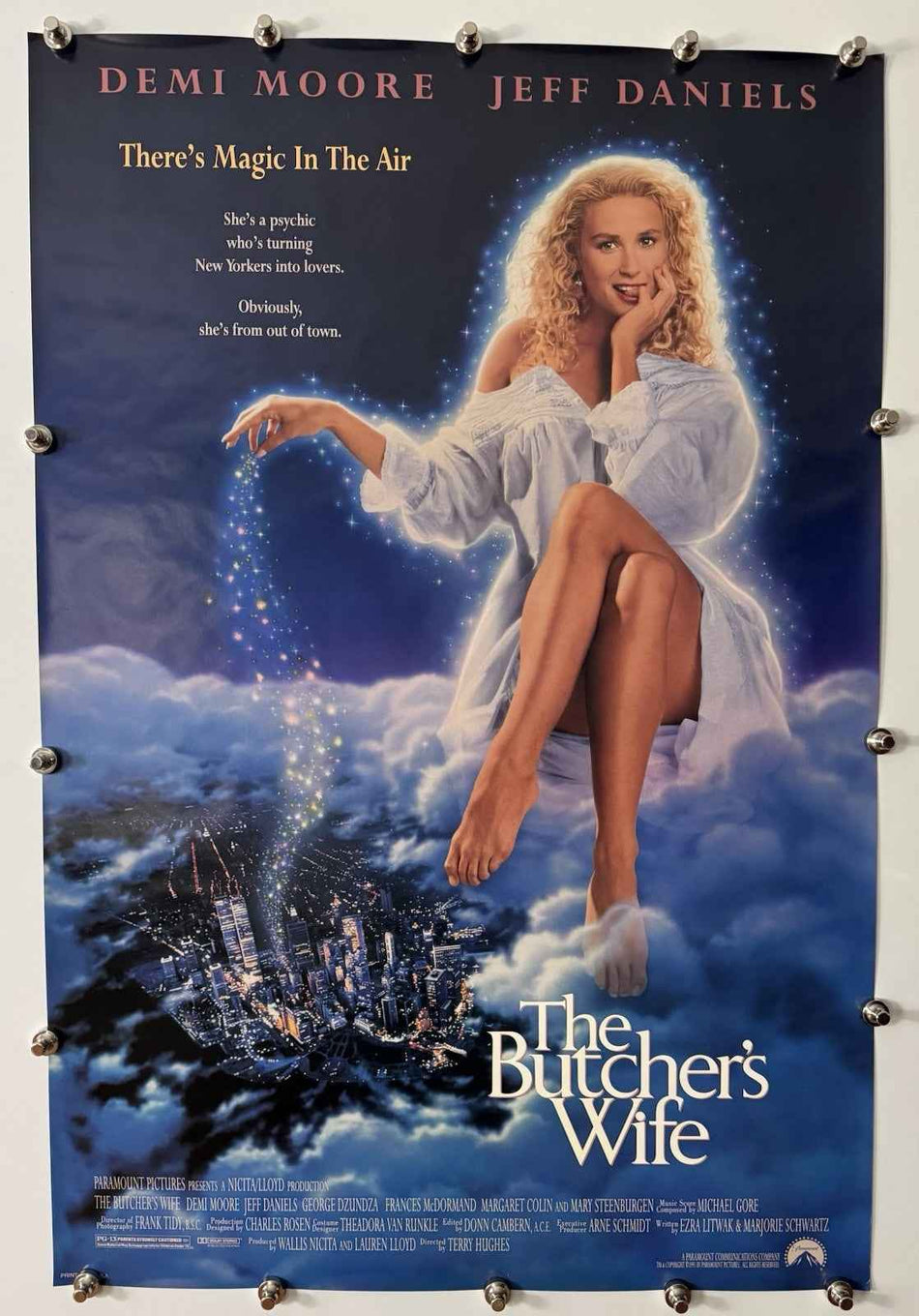 The Butcher's Wife Movie Poster 1991 Original 27x40 DS Rolled Demi Moore - Joe's Geek VLT