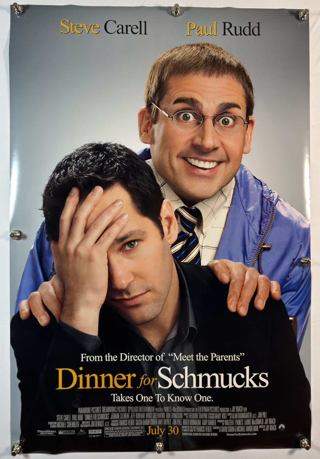 Dinner for Schmuks (2010) - Original Movie Poster - 27 x 40 - Rolled DS