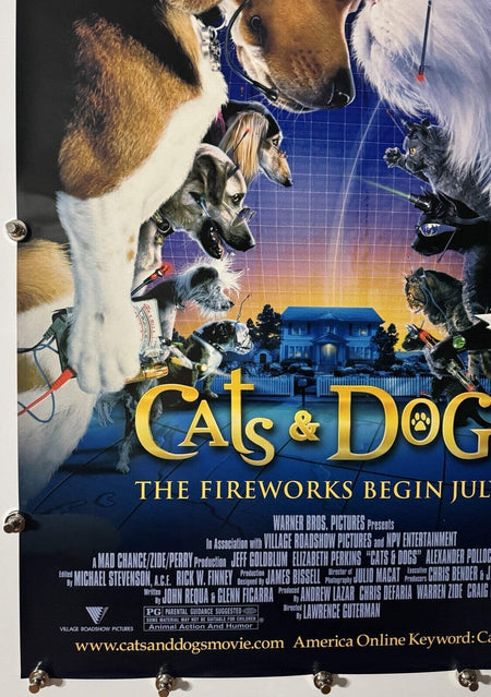 Cats & Dogs - Original Movie Poster - 2001 - Rolled DS