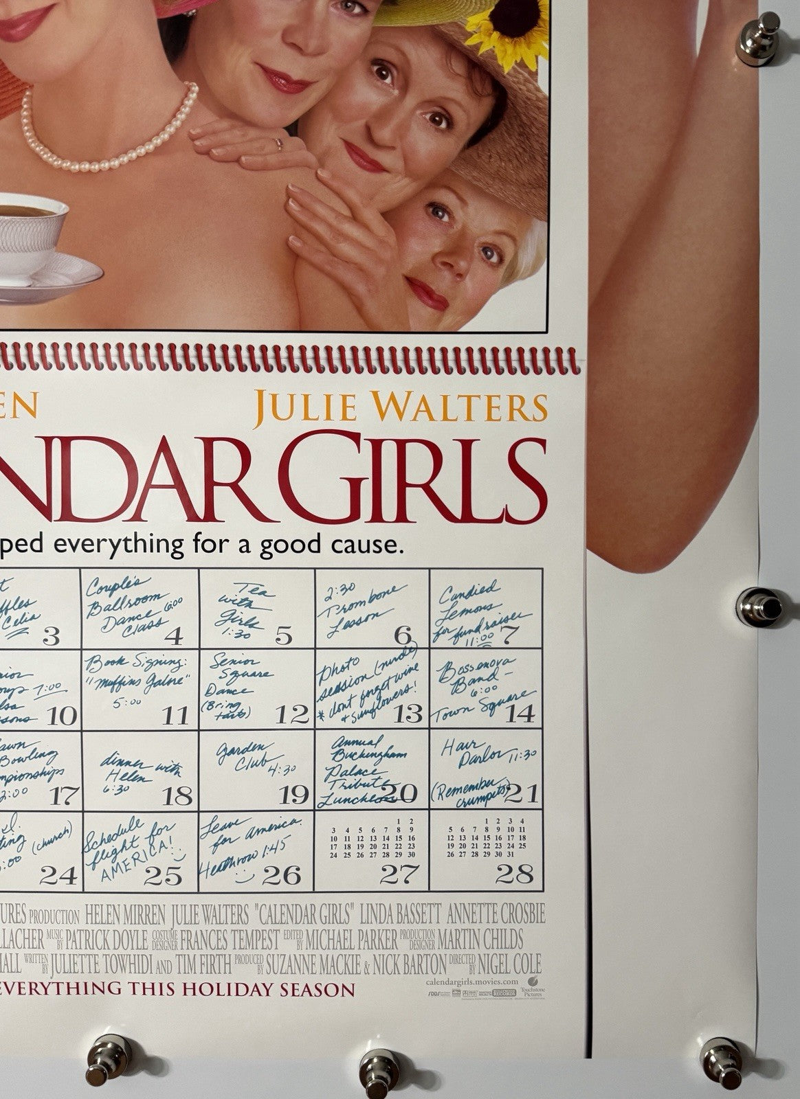 CALENDAR GIRLS 2003 Original Movie Poster 27x40 DS Rolled Helen Mirren - Joe's Geek VLT
