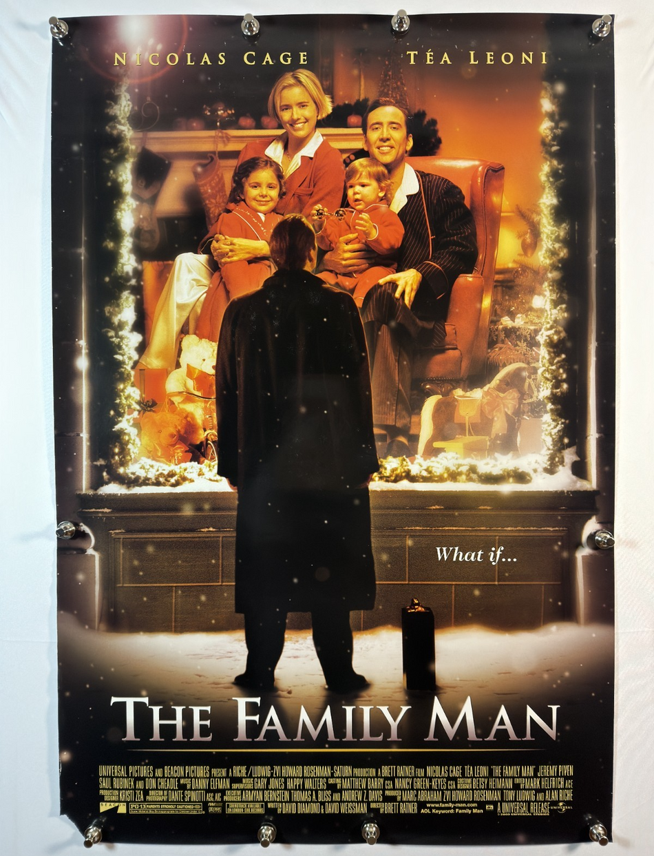 The Family Man 2000 Original Movie Poster 27x40 DS Rolled Nicolas Cage Téa Leoni - Joe's Geek VLT